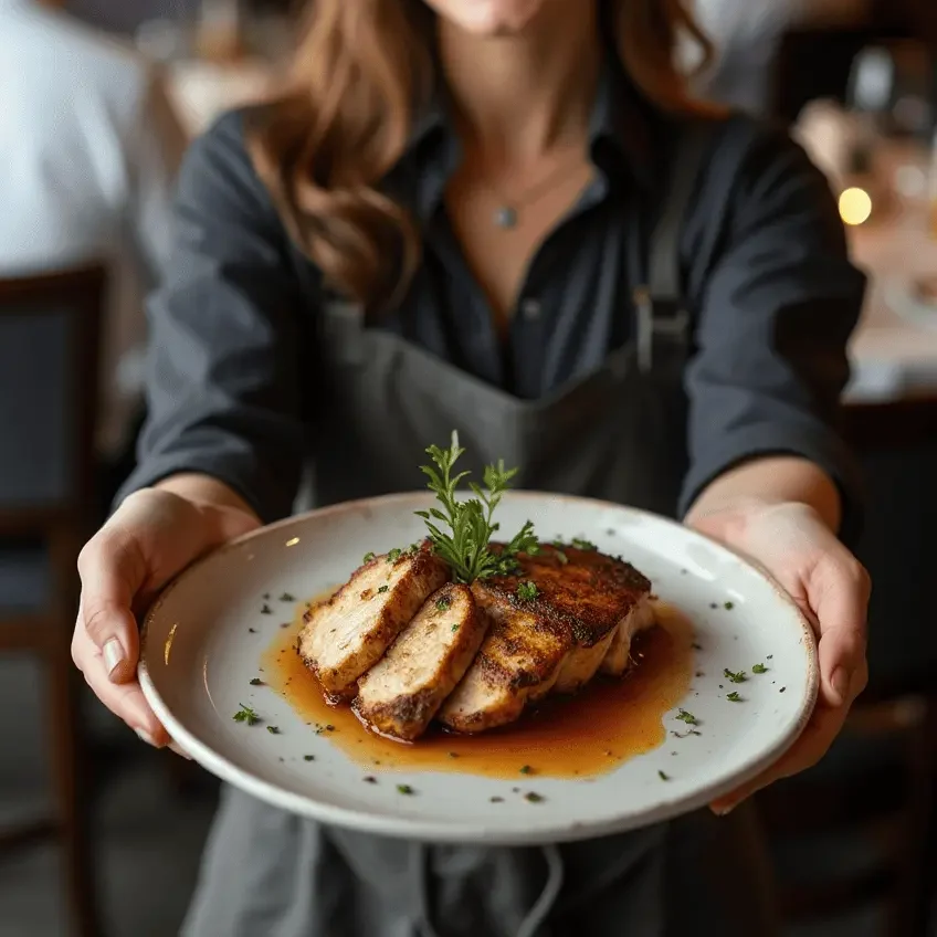 Chef Chicken How to smoke chicken breast: 7 tips for tender results every time a young woman with a warm smile presenting a beautifully plated smoked chicken breast in a fine din h8rqqd1ss9uhf980hwzz 2 1 1 edited
